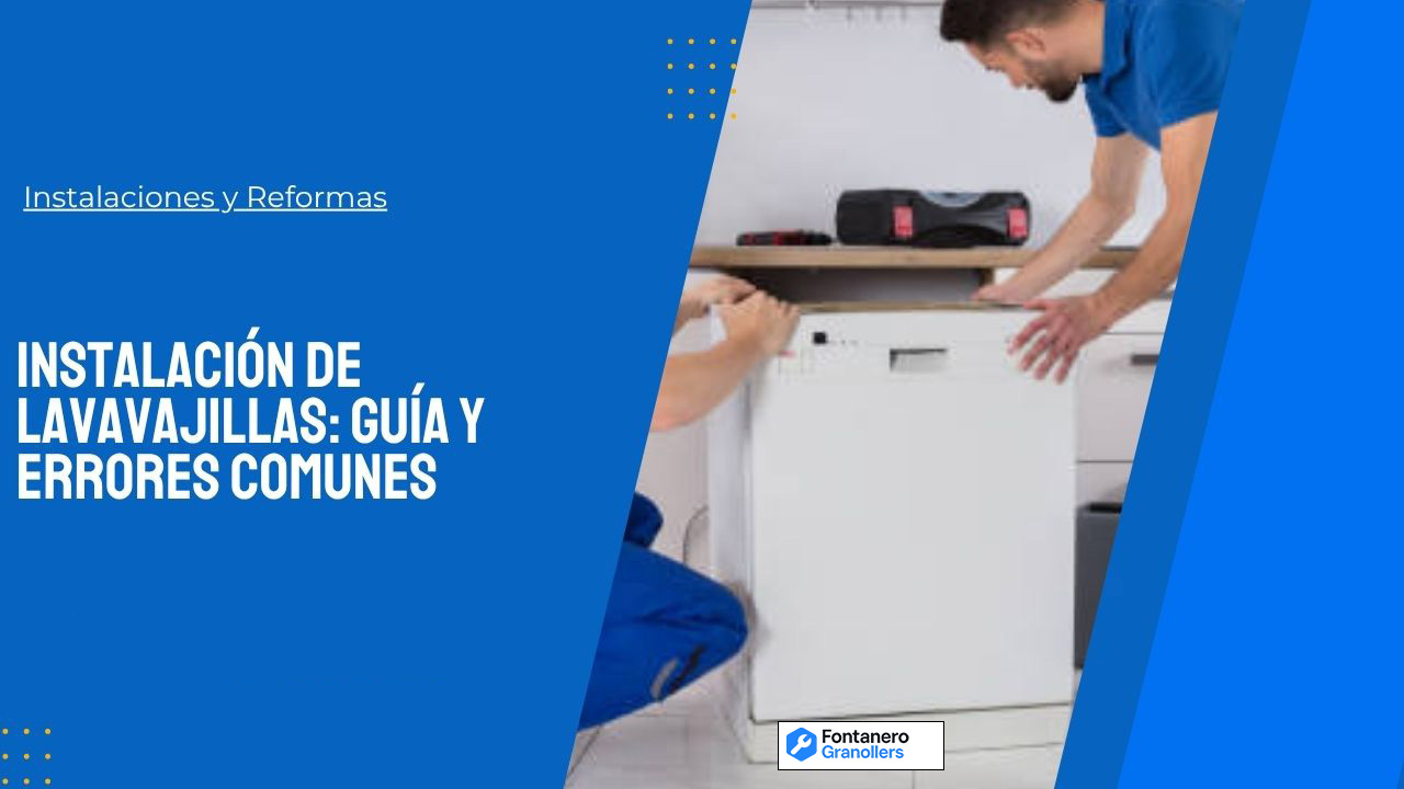 Instalación de lavavajillas en cocina